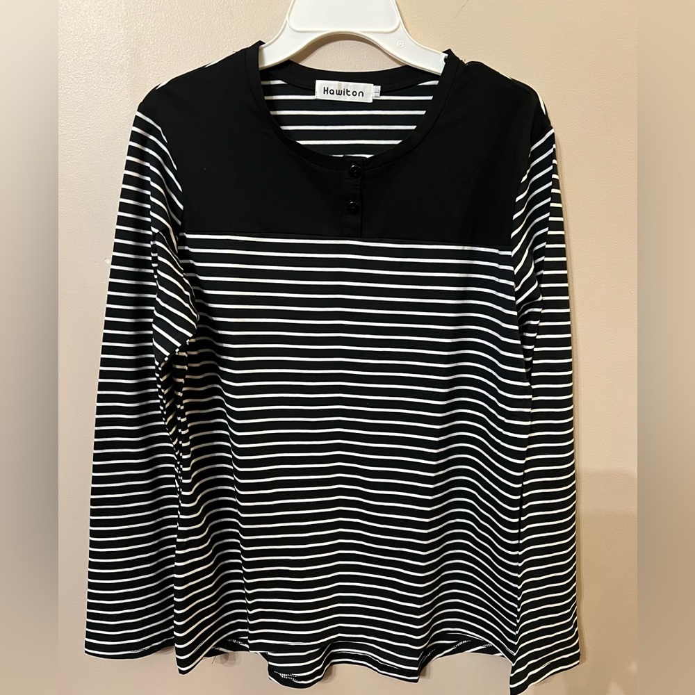 Women’s cotton pajamas. NWOT Black and White.